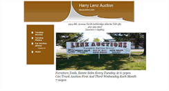 Desktop Screenshot of lenzauction.com